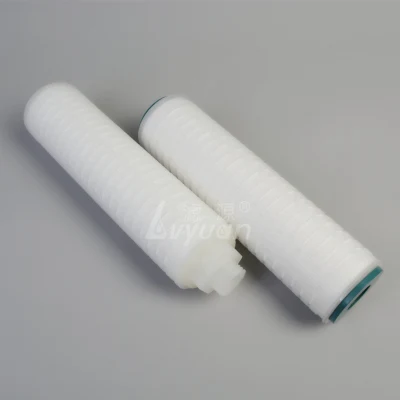 PTFE/PP/Pes/Nylon/PVDF Membrane de filtre à eau à cartouche filtrante plissée pour la filtration